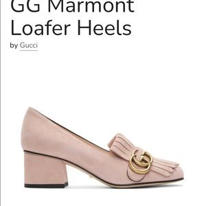 Gucci Marmont suede loafers - crystal pink- 38
